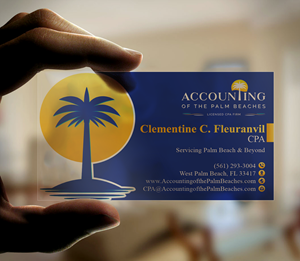 Visitenkarten-Design von DesignerShahadat für Accounting of the Palm Beaches | Design #32078964