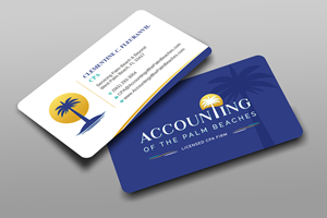 Business Card Design by Uttom 2 for Accounting of the Palm Beaches | Design: #32078598
