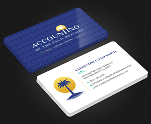 Business Card Design by Uttom 2 for Accounting of the Palm Beaches | Design: #32078695