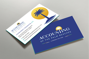 Business Card Design by Uttom 2 for Accounting of the Palm Beaches | Design: #32078726