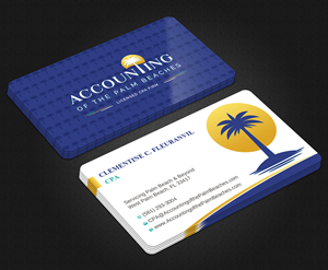 Business Card Design by Uttom 2 for Accounting of the Palm Beaches | Design: #32078728