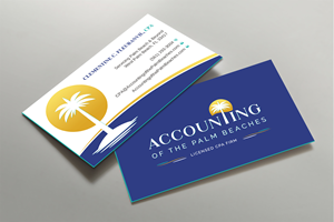 Business Card Design by Uttom 2 for Accounting of the Palm Beaches | Design: #32078733