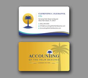 Business Card Design by Uttom 2 for Accounting of the Palm Beaches | Design: #32078811