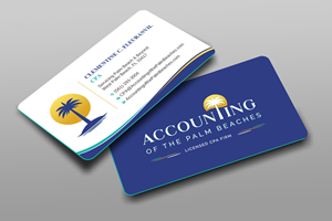 Business Card Design by Uttom 2 for Accounting of the Palm Beaches | Design: #32078978