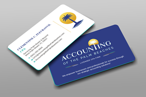 Business Card Design by Uttom 2 for Accounting of the Palm Beaches | Design: #32082356