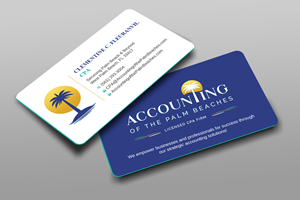 Business Card Design by Uttom 2 for Accounting of the Palm Beaches | Design: #32082357