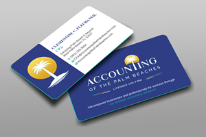 Diseño de Tarjeta de Presentación por Uttom 2 para Accounting of the Palm Beaches | Diseño: #32084335