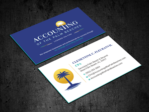 Diseño de Tarjeta de Presentación por Uttom 2 para Accounting of the Palm Beaches | Diseño: #32084336