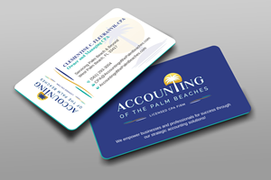 Diseño de Tarjeta de Presentación por Uttom 2 para Accounting of the Palm Beaches | Diseño: #32089073