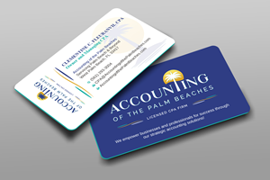 Diseño de Tarjeta de Presentación por Uttom 2 para Accounting of the Palm Beaches | Diseño: #32089113