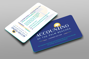 Diseño de Tarjeta de Presentación por Uttom 2 para Accounting of the Palm Beaches | Diseño: #32089192