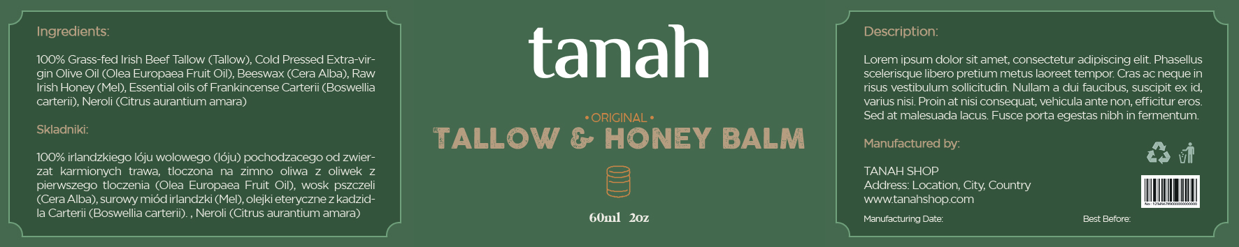 Packaging Design by Disenio Workz for Tanah Sp. z o.o. | Design #32110115