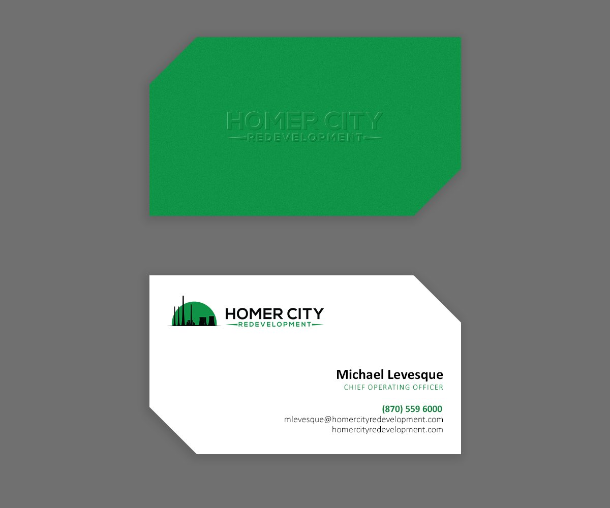 Business Card Design by Andrés Sebastián for Homer City Redevelopment LLC | Design #32095503