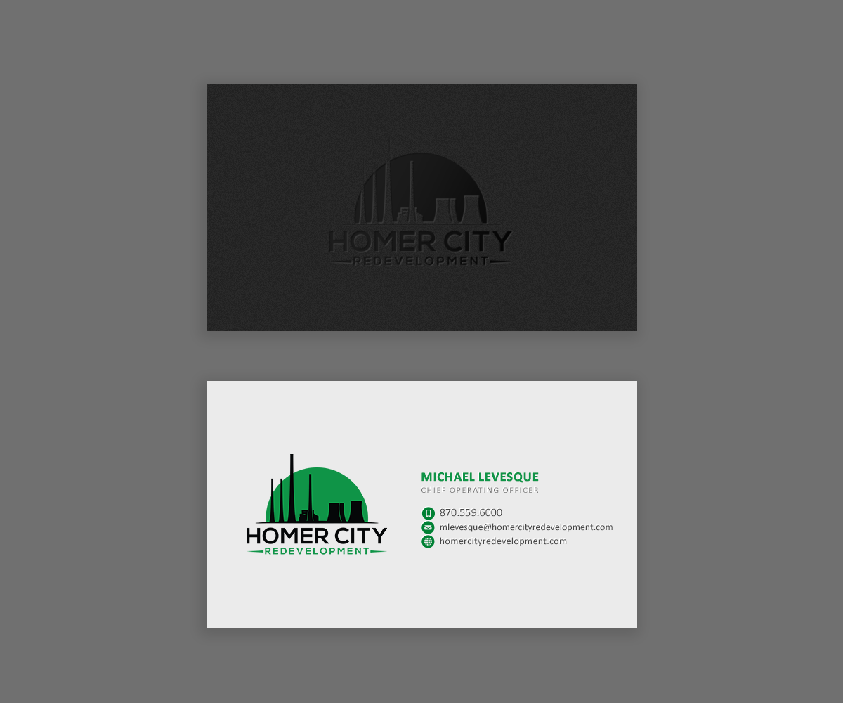 Business Card Design by Andrés Sebastián for Homer City Redevelopment LLC | Design #32095640
