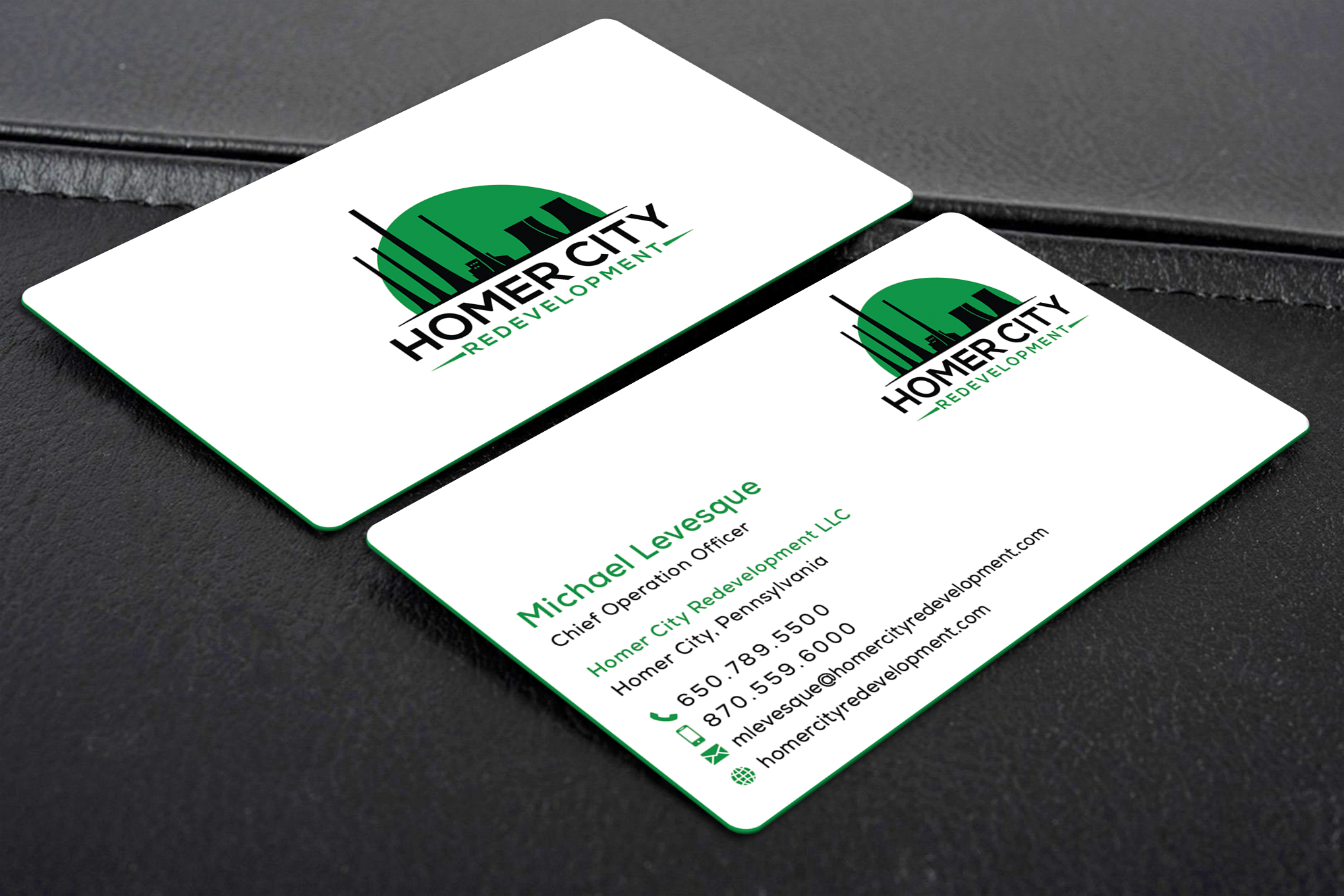 Business Card Design by Creative Moon Design for Homer City Redevelopment LLC | Design #32076595