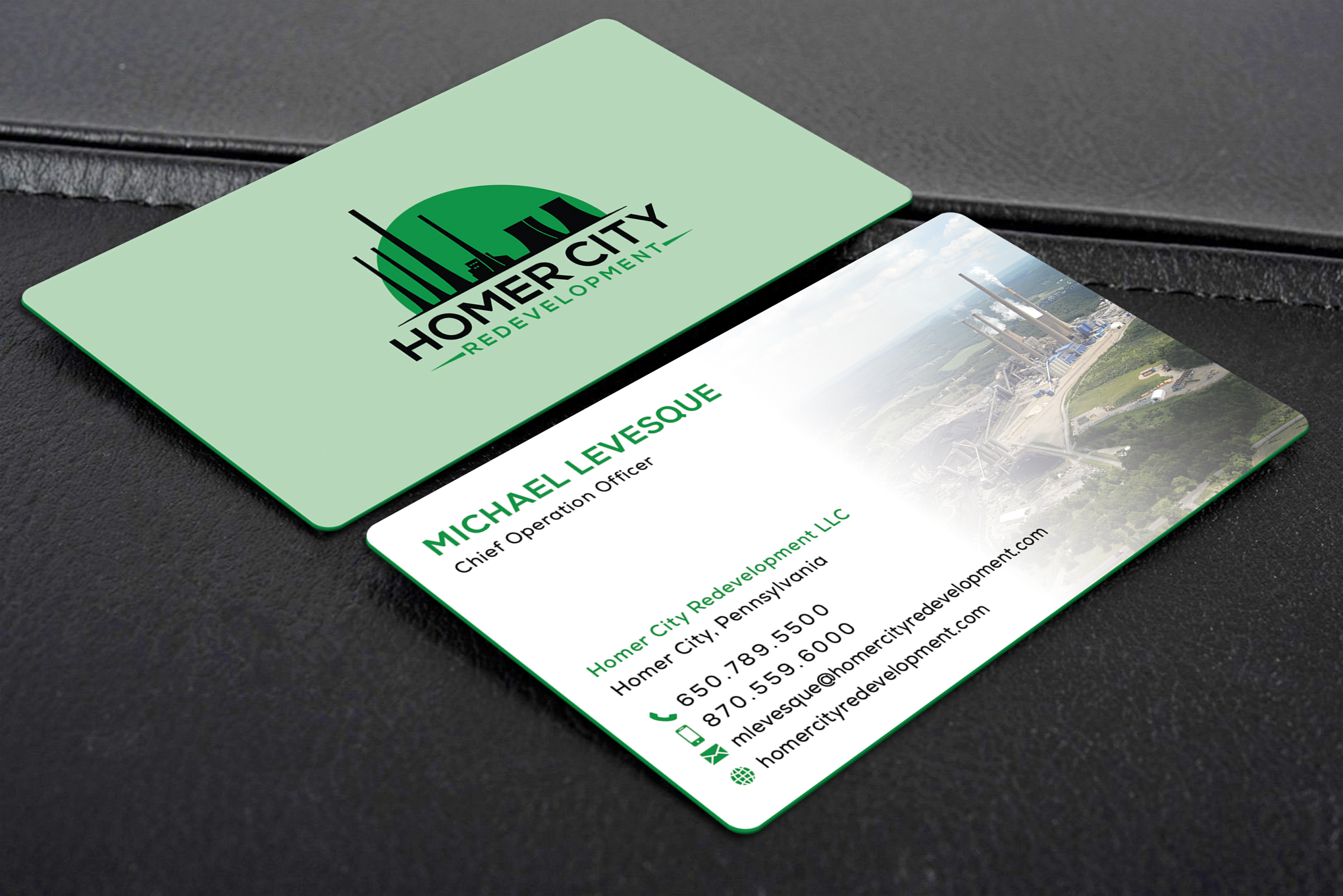 Design de Carte de Visite par Creative Moon Design pour Homer City Redevelopment LLC | Design #32081331