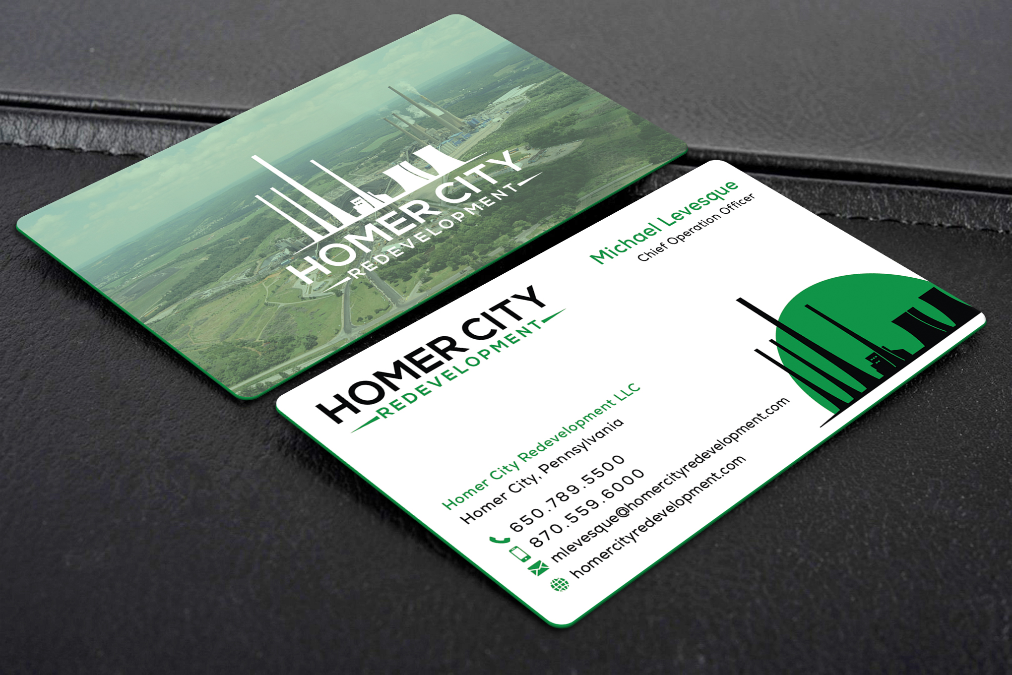Diseño de Tarjeta de Presentación por Creative Moon Design para Homer City Redevelopment LLC | Diseño #32081334