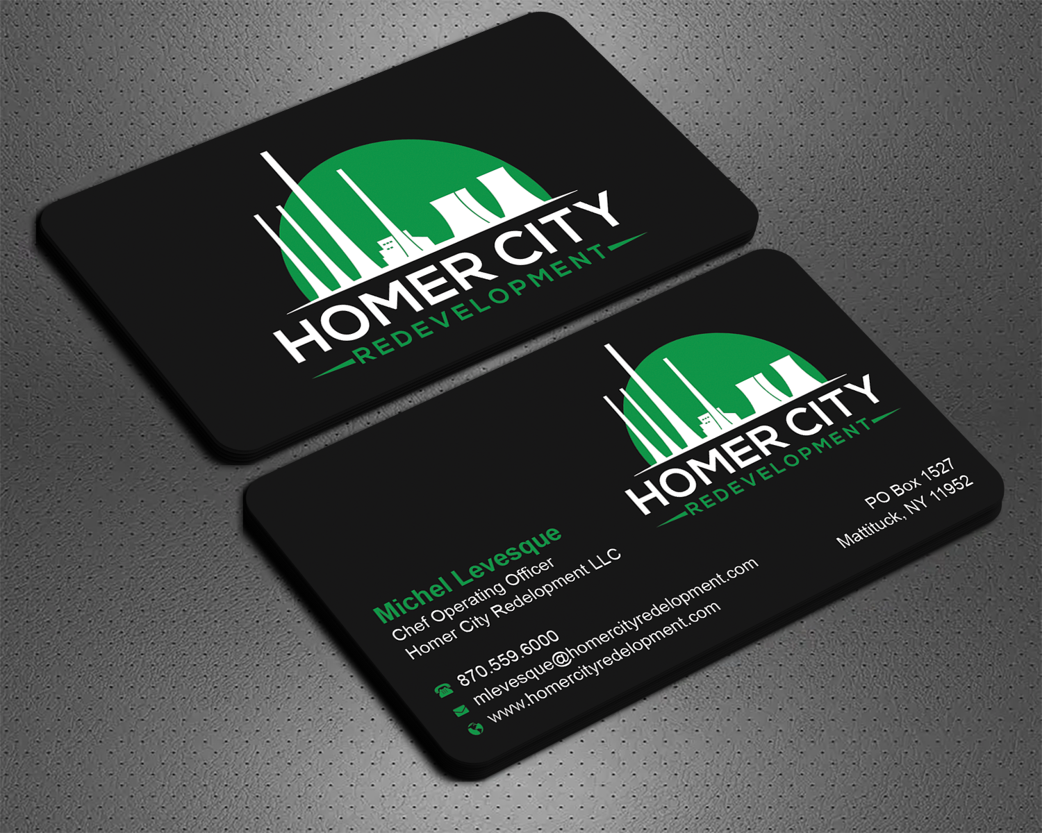 Business Card Design by SM~ Designer for Homer City Redevelopment LLC | Design #32079078