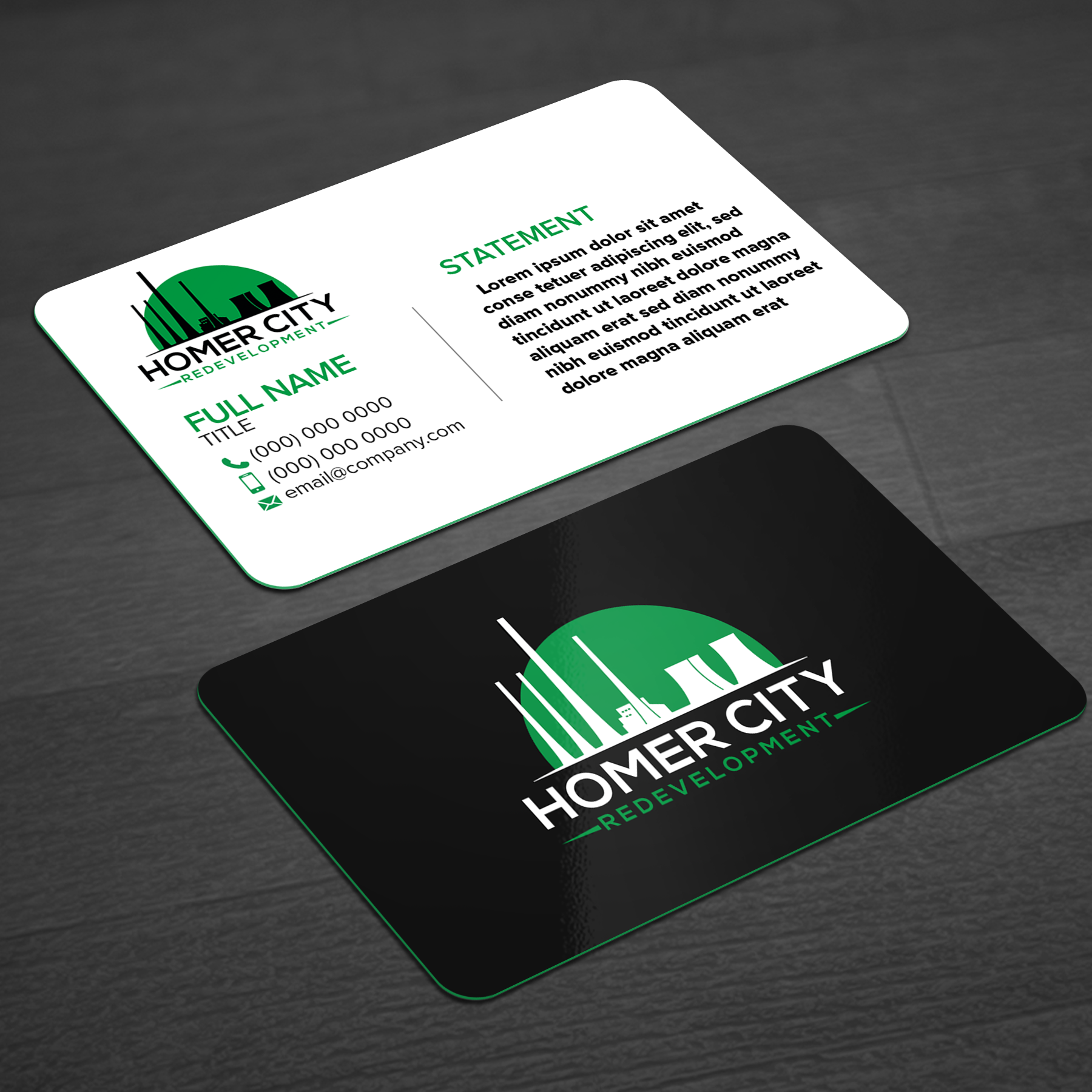 Business Card Design by WellDesign for Homer City Redevelopment LLC | Design #32077095