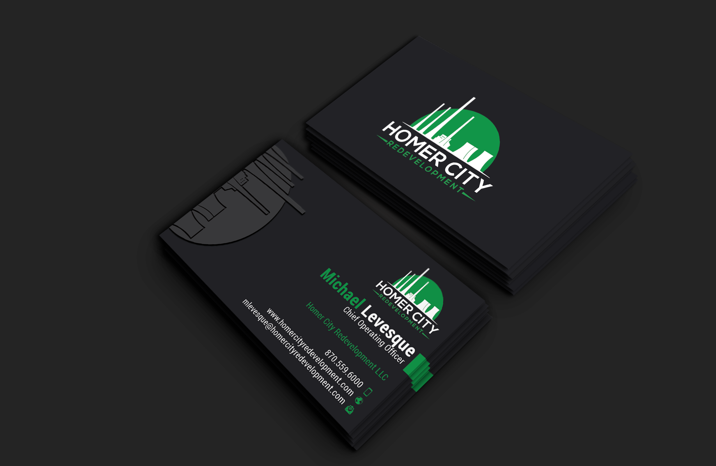Business Card Design by DesignerShahadat for Homer City Redevelopment LLC | Design #32083638
