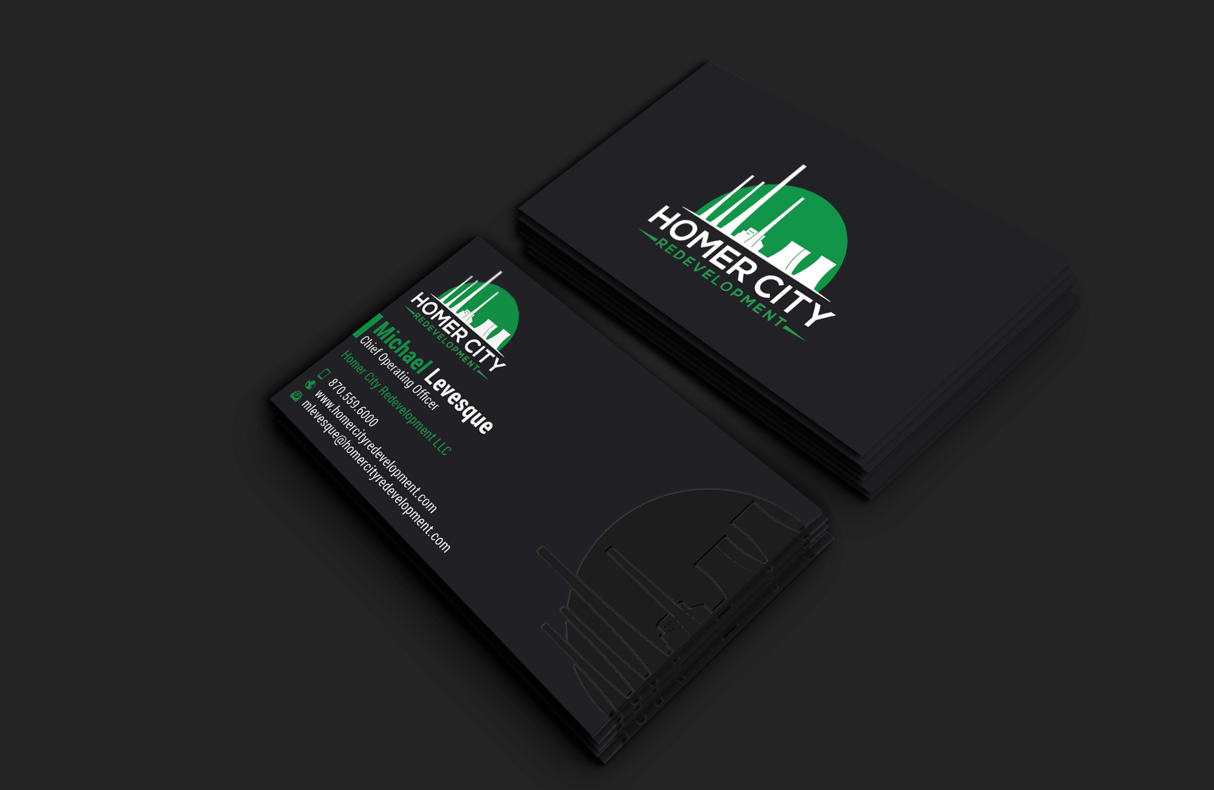 Business Card Design by DesignerShahadat for Homer City Redevelopment LLC | Design #32083642