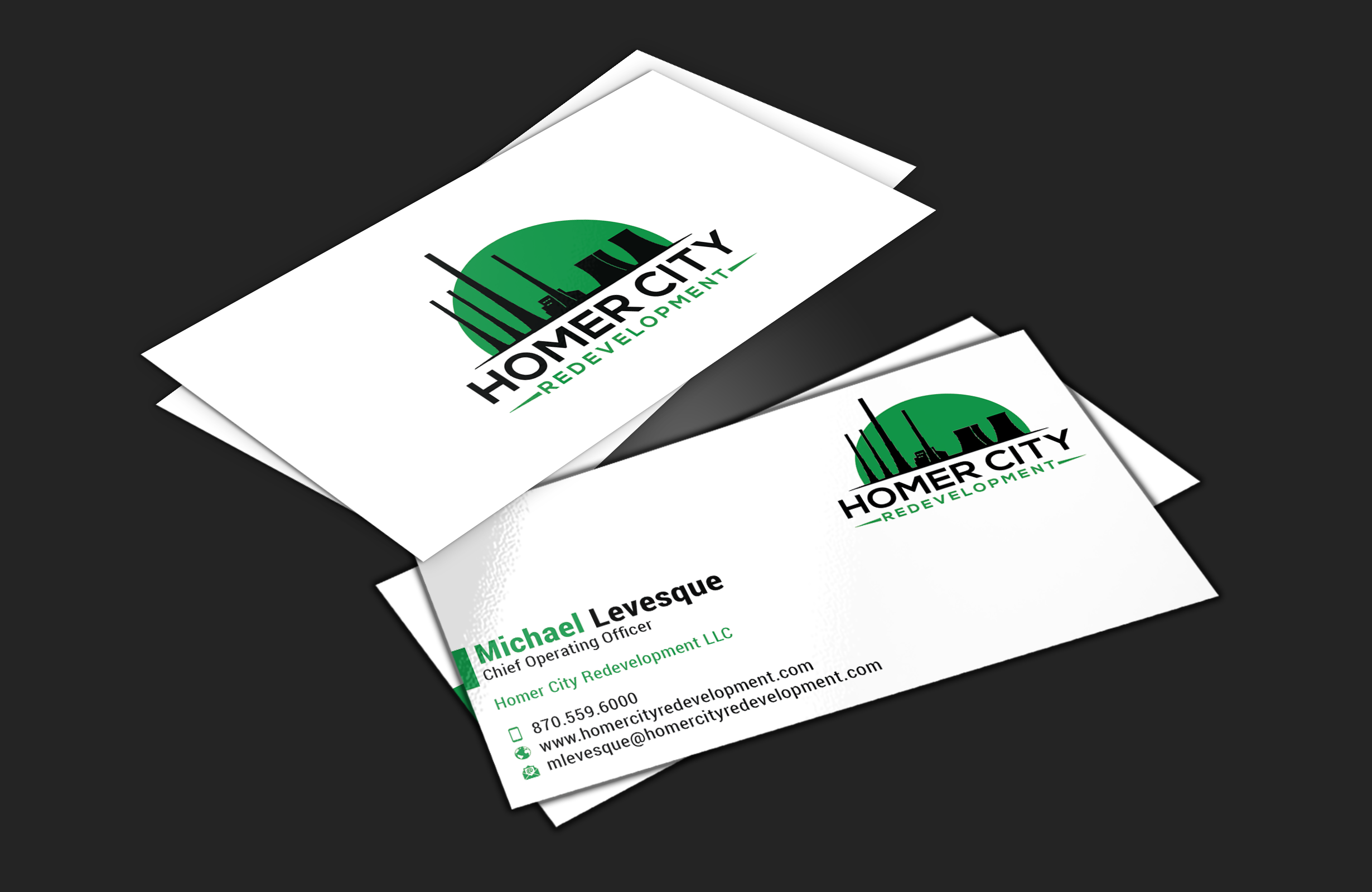 Business Card Design by DesignerShahadat for Homer City Redevelopment LLC | Design #32083661