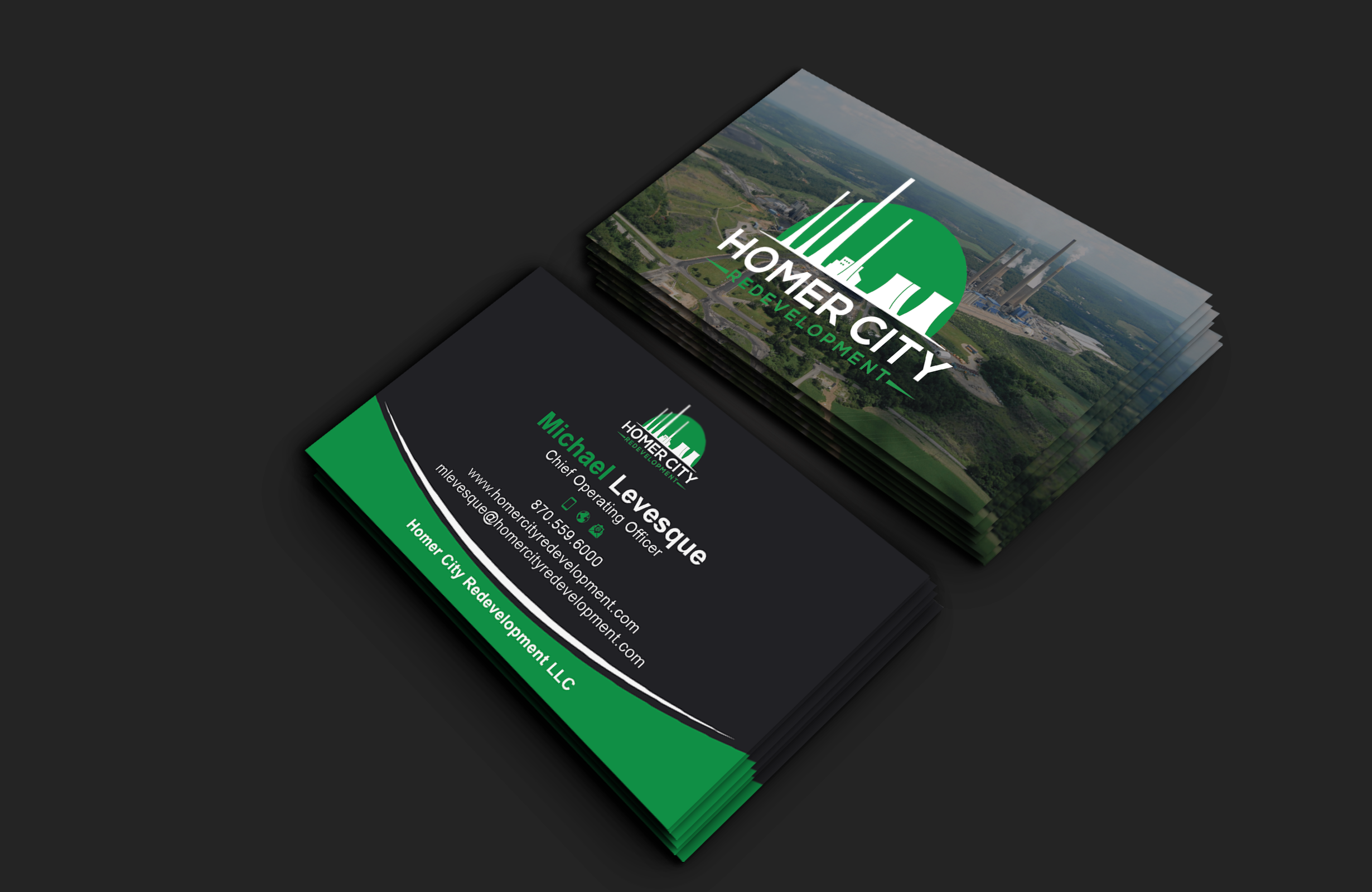 Business Card Design by DesignerShahadat for Homer City Redevelopment LLC | Design #32085392