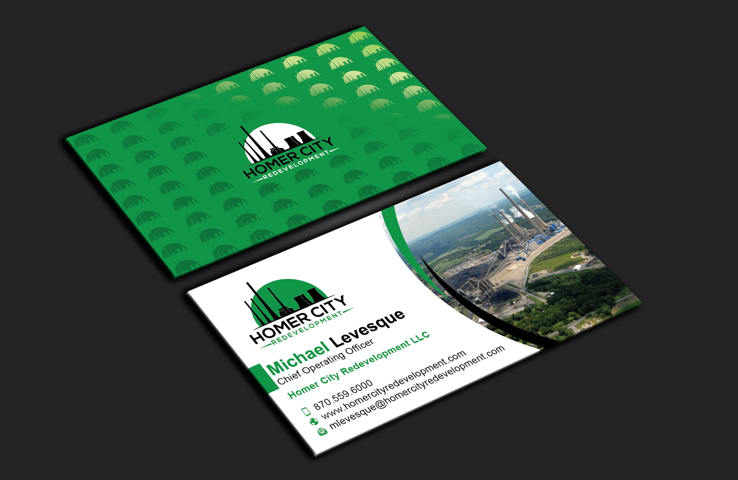 Business Card Design by DesignerShahadat for Homer City Redevelopment LLC | Design #32094441