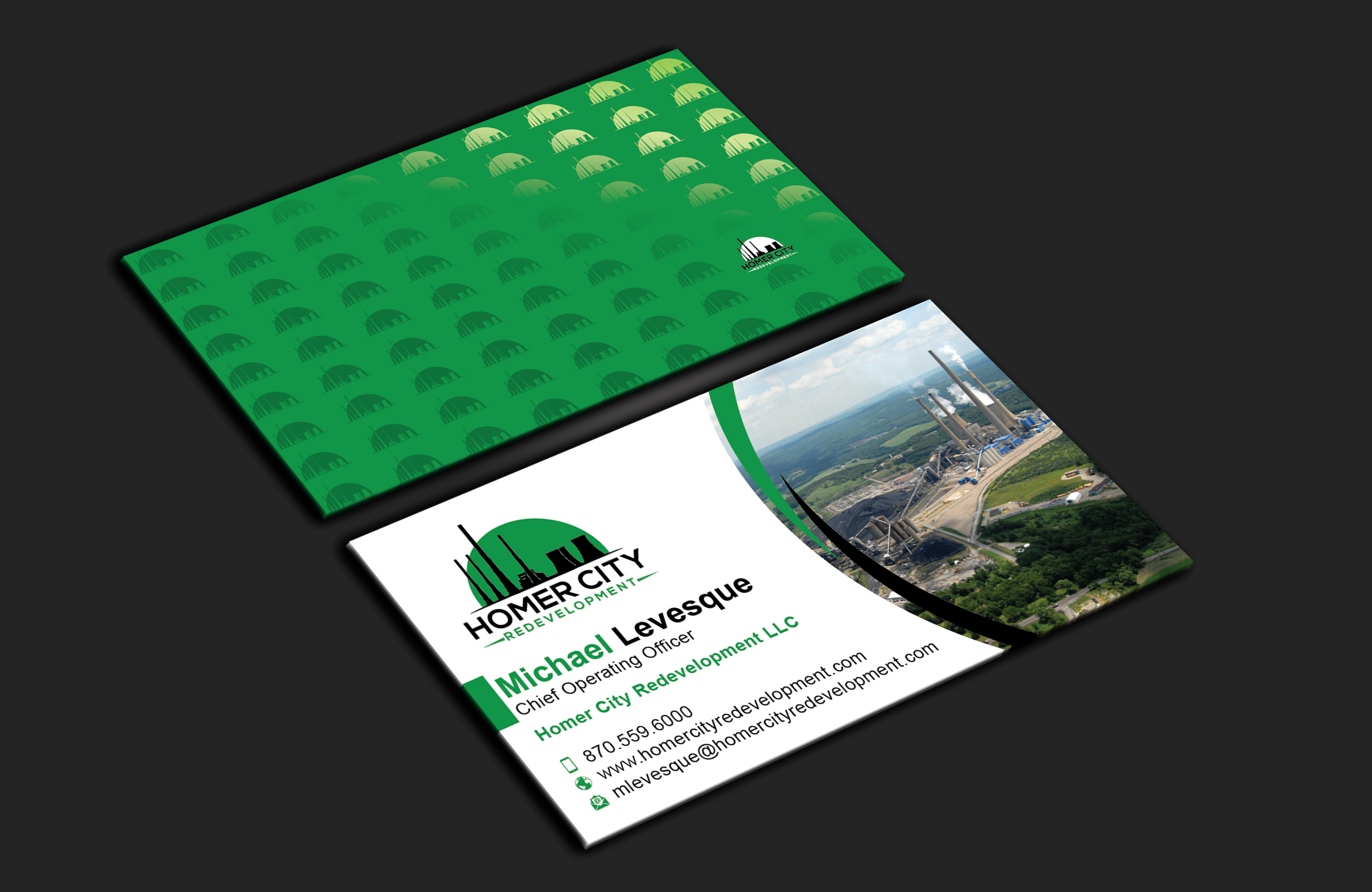 Business Card Design by DesignerShahadat for Homer City Redevelopment LLC | Design #32094442