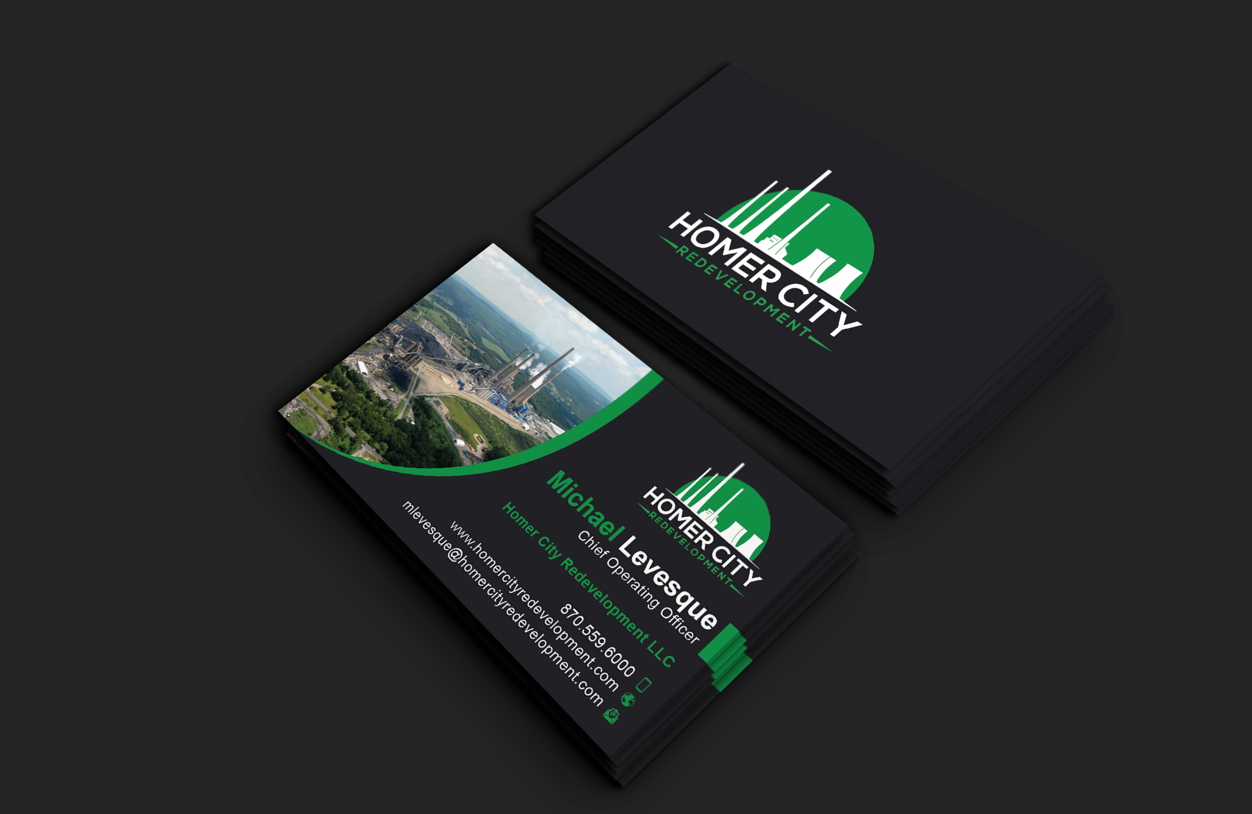Business Card Design by DesignerShahadat for Homer City Redevelopment LLC | Design #32094572