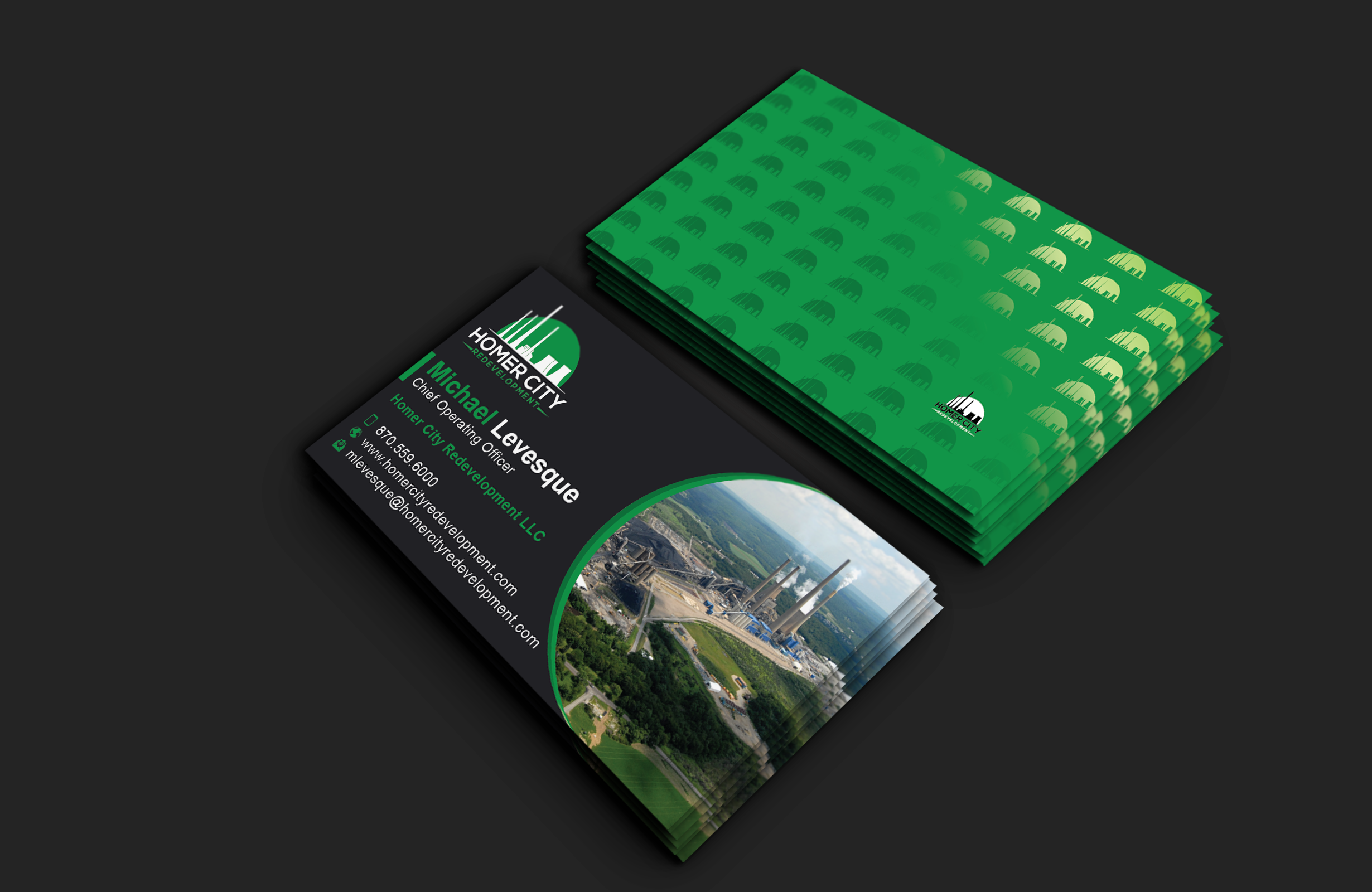 Business Card Design by DesignerShahadat for Homer City Redevelopment LLC | Design #32094587