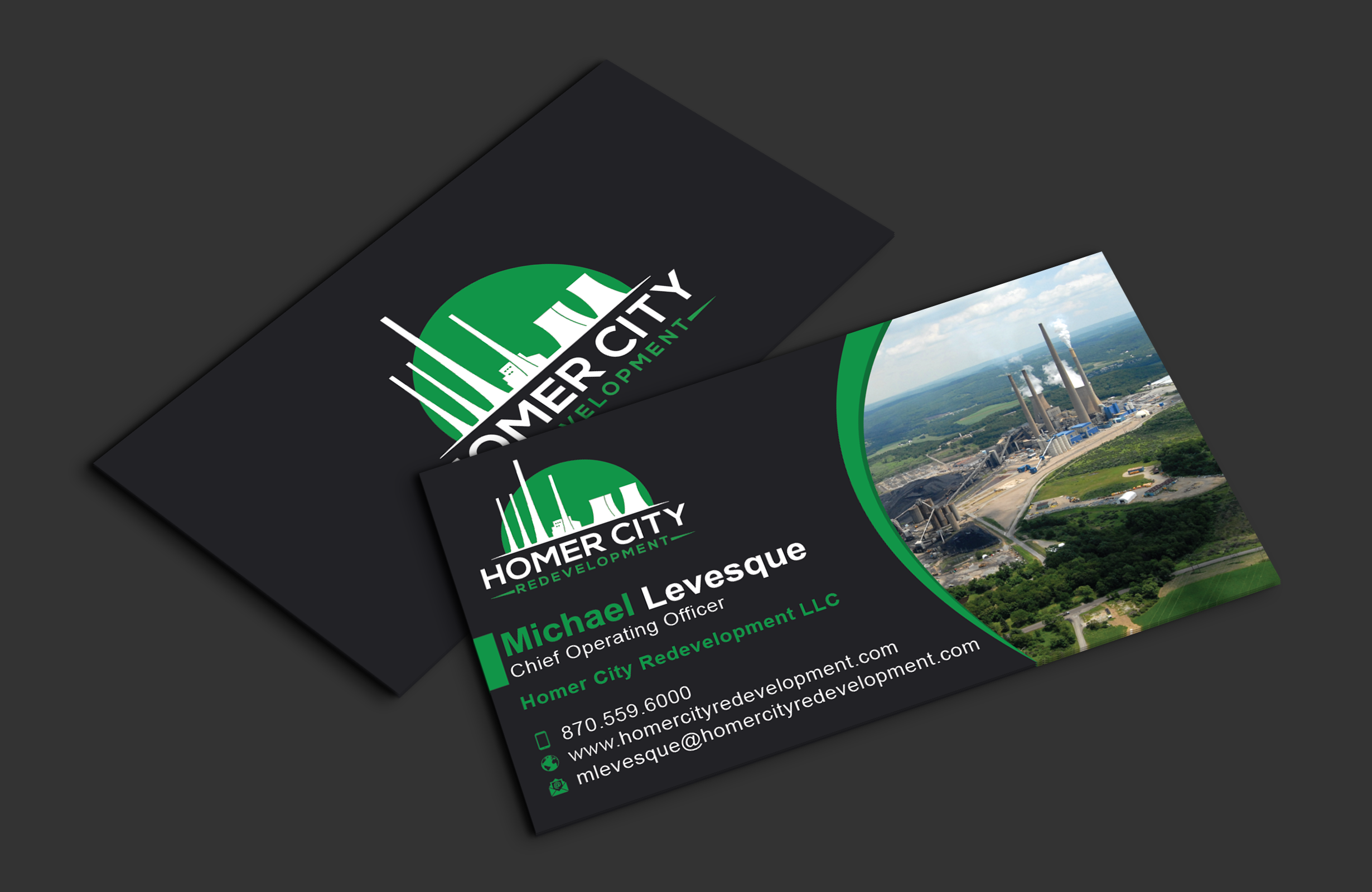 Business Card Design by DesignerShahadat for Homer City Redevelopment LLC | Design #32094594