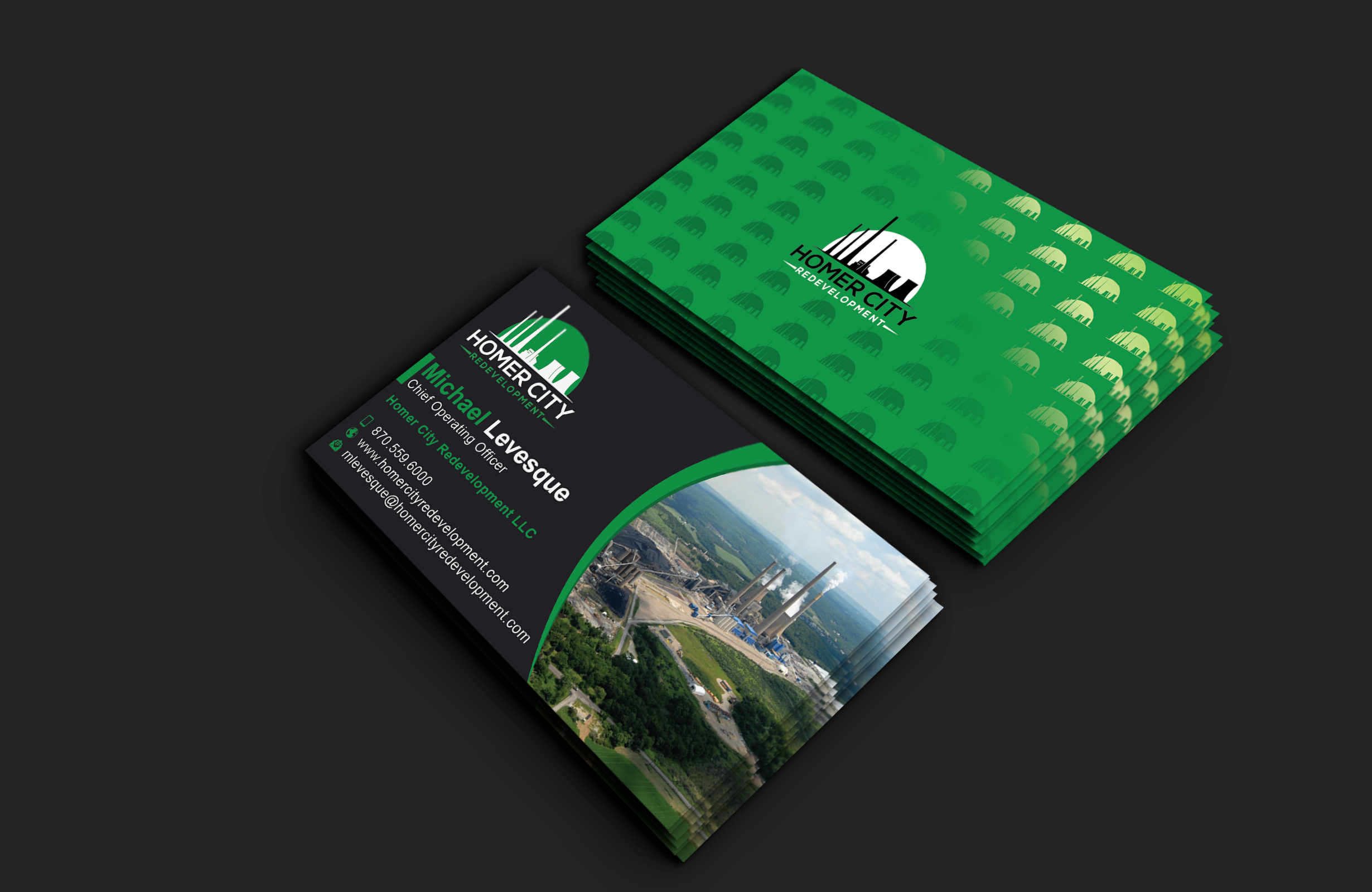 Business Card Design by DesignerShahadat for Homer City Redevelopment LLC | Design #32094595