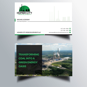 Business Card Design by  Artman for Homer City Redevelopment LLC | Design: #32095599