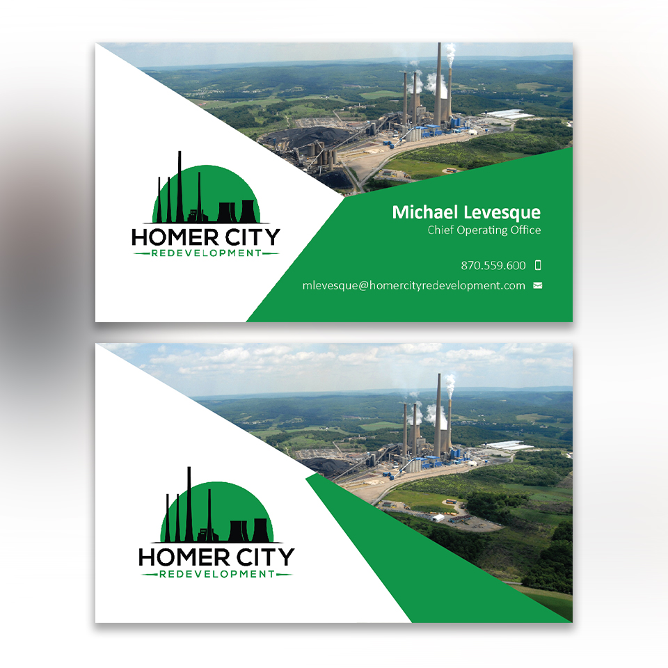 Business Card Design by YourLogoMaster for Homer City Redevelopment LLC | Design #32087462
