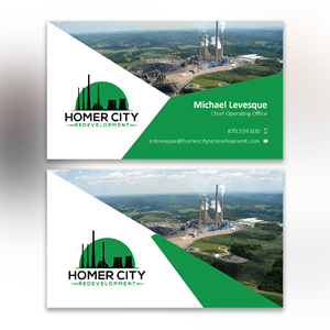 Business Card Design by YourLogoMaster for Homer City Redevelopment LLC | Design: #32087462