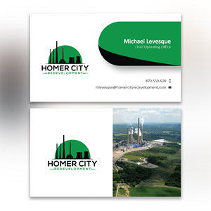 Business Card Design by YourLogoMaster for Homer City Redevelopment LLC | Design: #32087464
