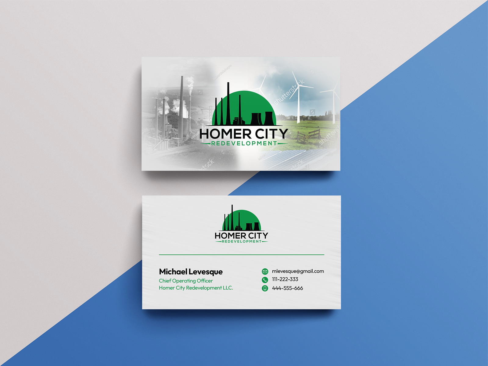 Business Card Design by Azmat for Homer City Redevelopment LLC | Design #32094224