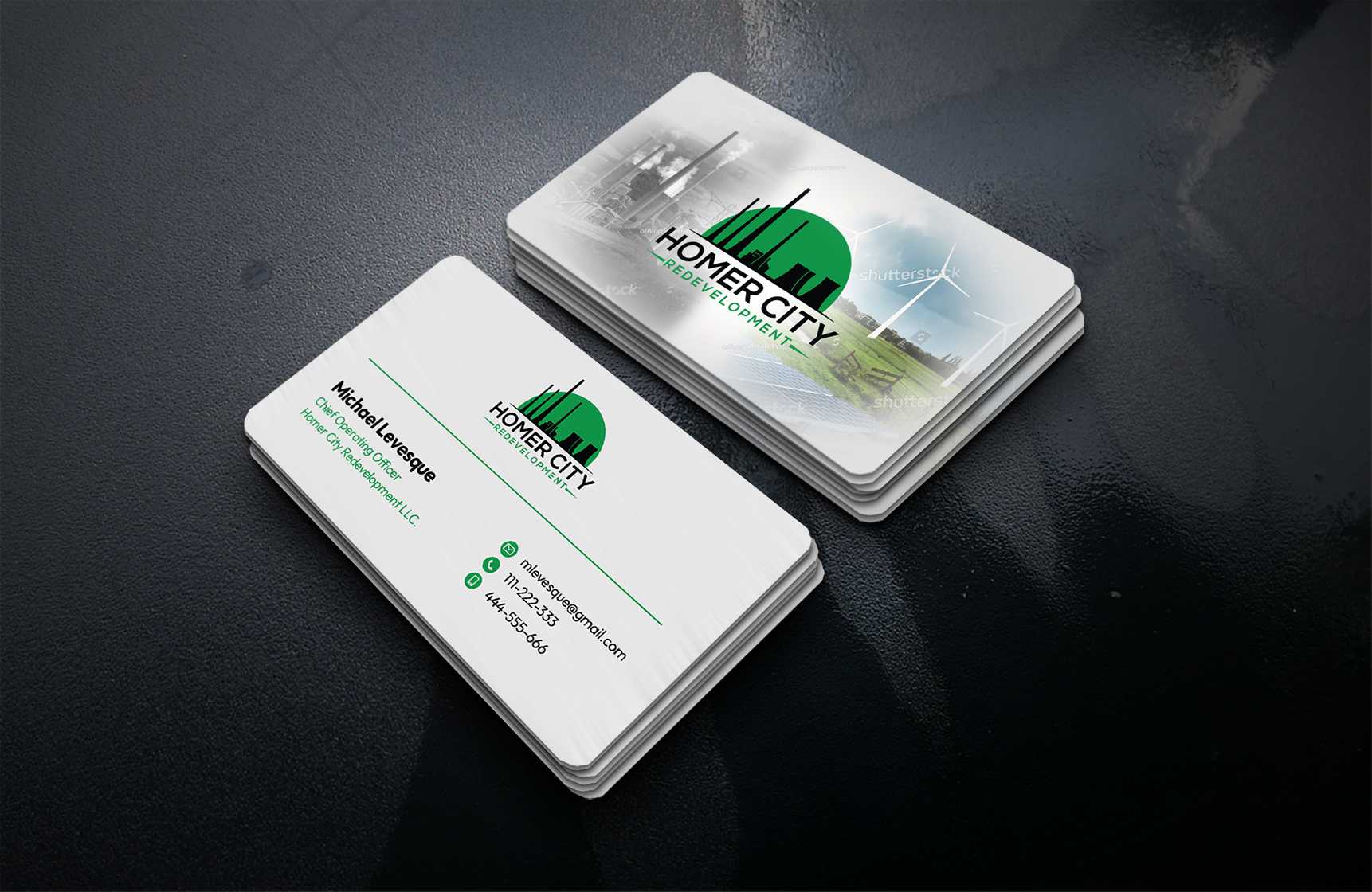 Diseño de Tarjeta de Presentación por Azmat para Homer City Redevelopment LLC | Diseño #32094281