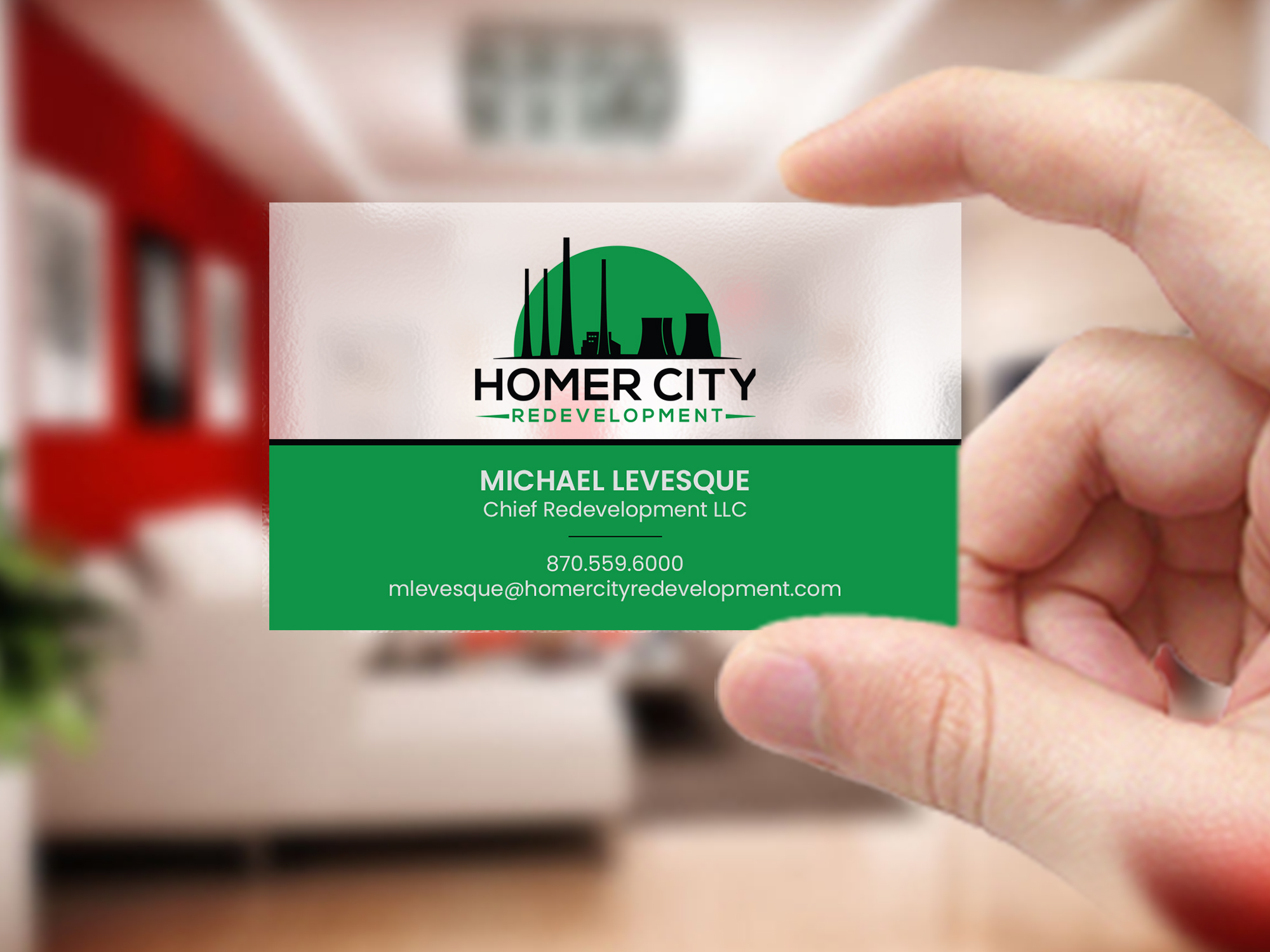 Business Card Design by Creations Box 2015 for Homer City Redevelopment LLC | Design #32094734