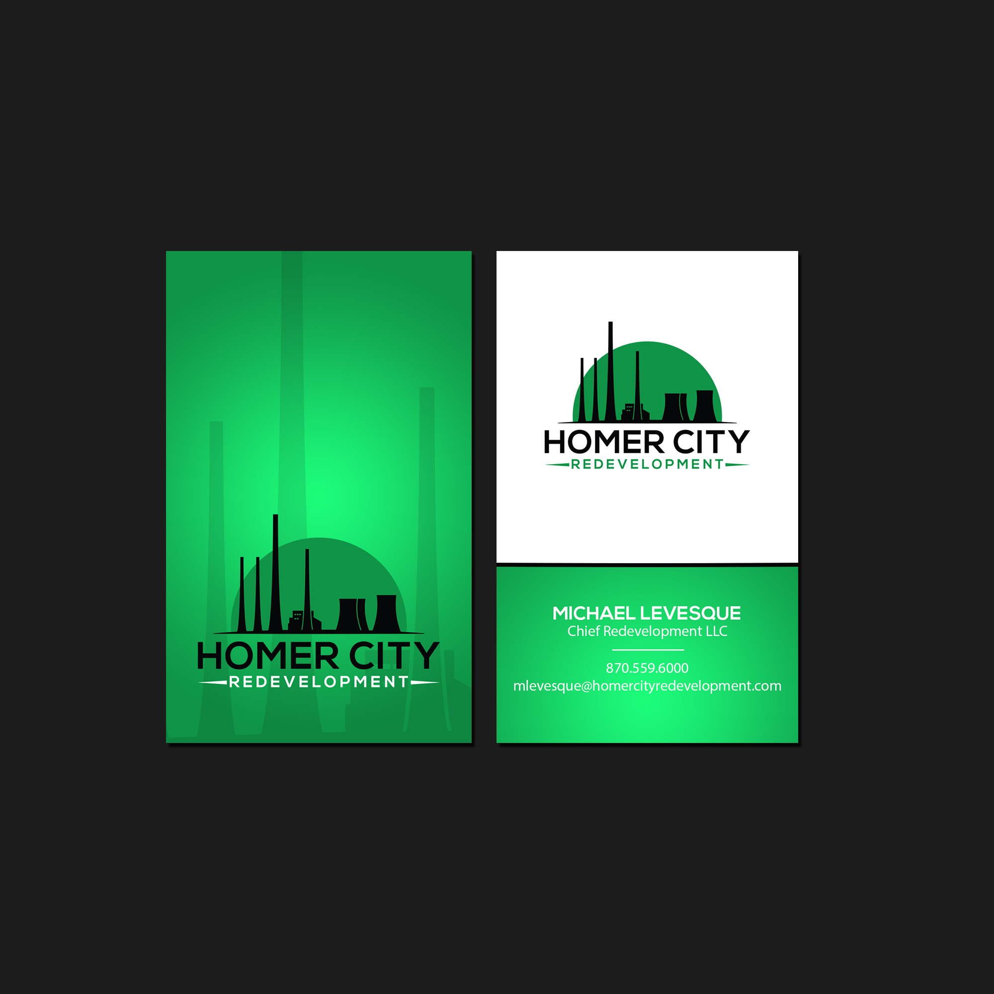 Business Card Design by Creations Box 2015 for Homer City Redevelopment LLC | Design #32094747