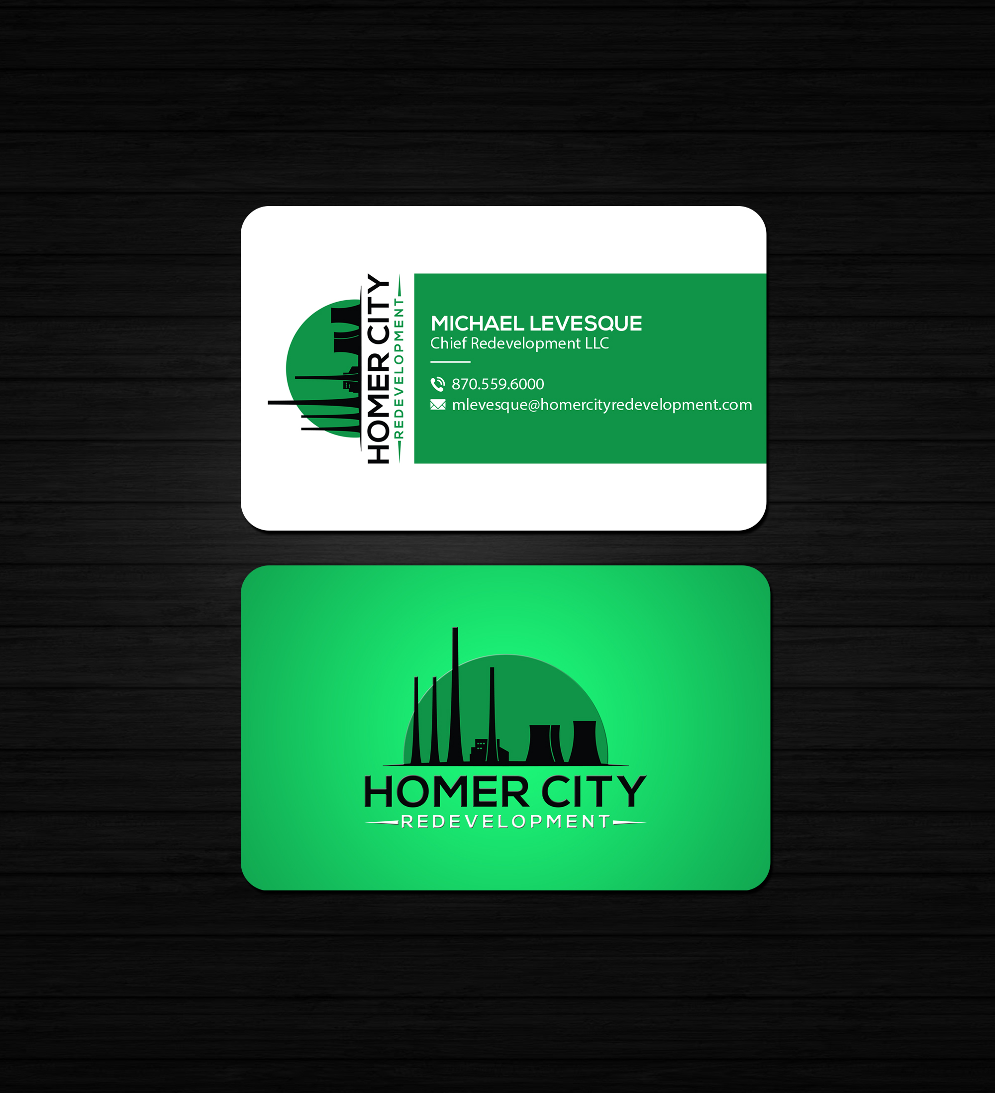 Business Card Design by Creations Box 2015 for Homer City Redevelopment LLC | Design #32094750