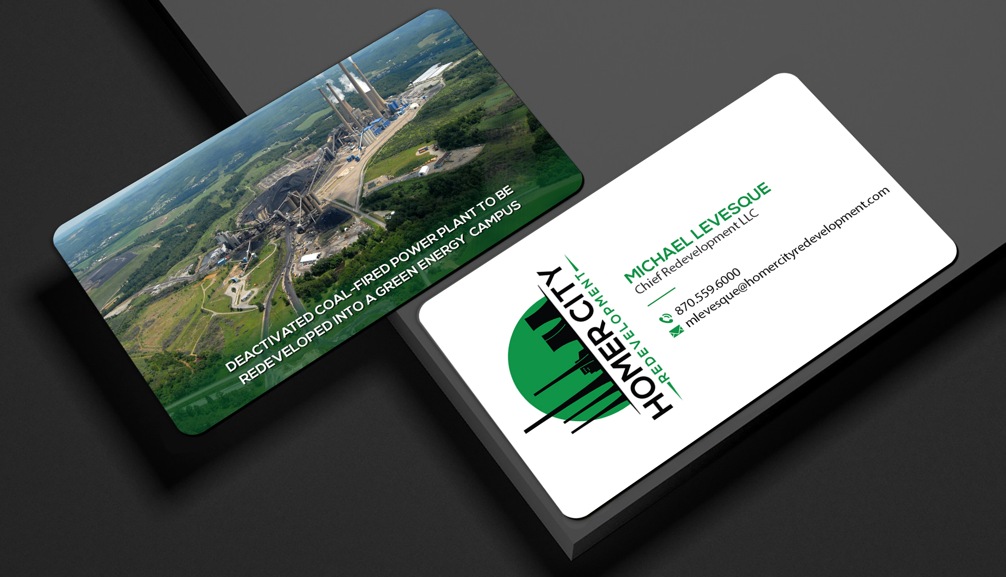 Business Card Design by Creations Box 2015 for Homer City Redevelopment LLC | Design #32094766