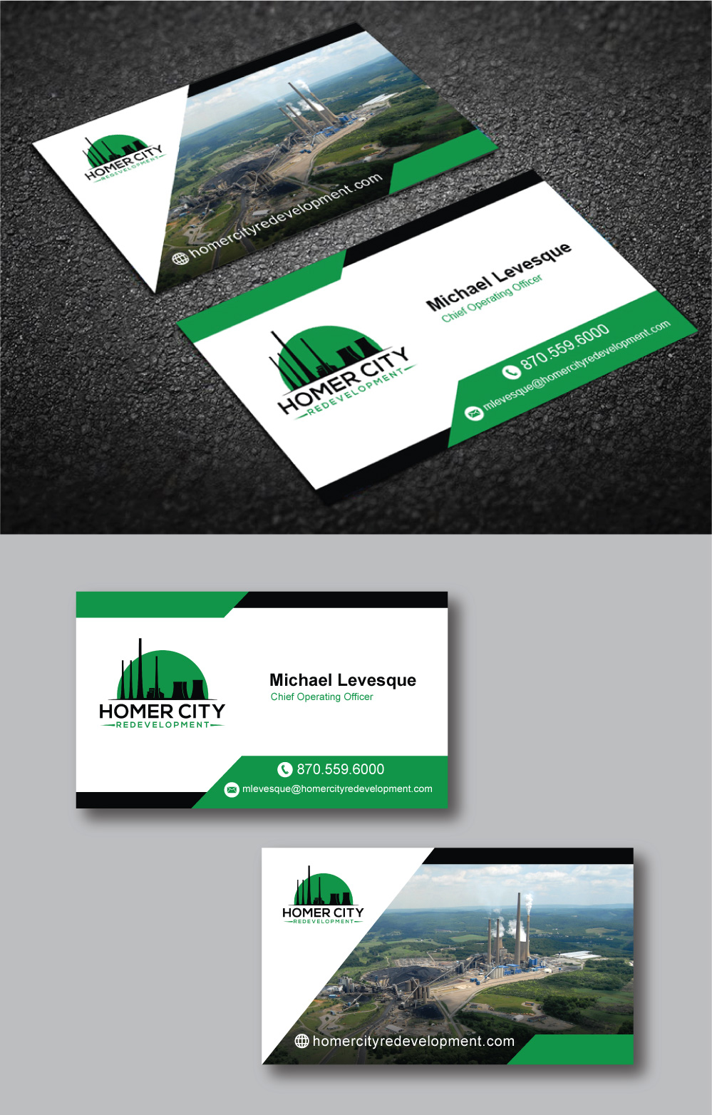 Business Card Design by creativepix for Homer City Redevelopment LLC | Design #32082830