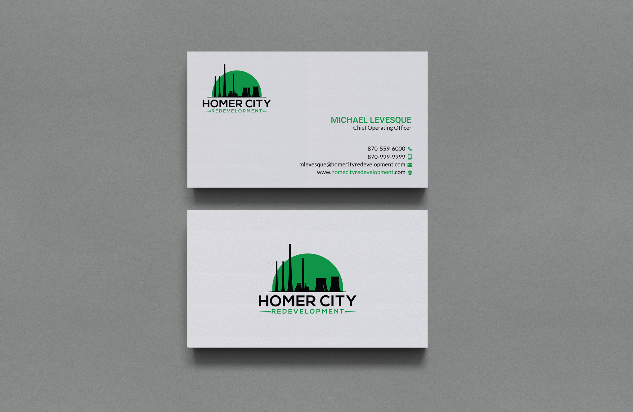 Business Card Design by Sujan4art for Homer City Redevelopment LLC | Design #32078608