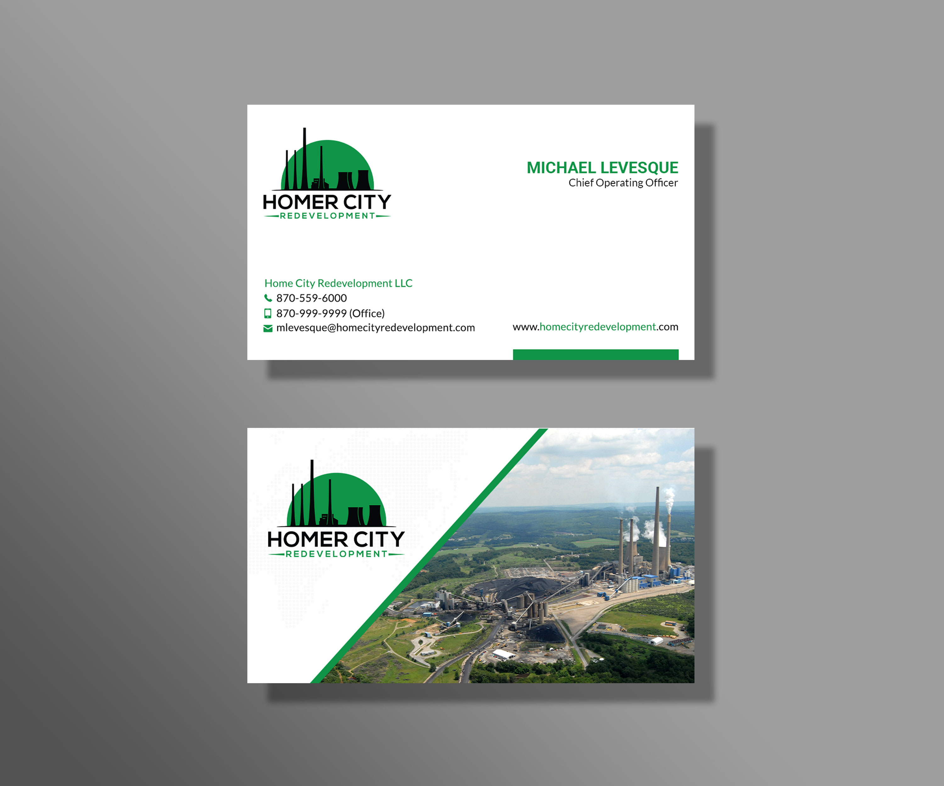 Business Card Design by Sujan4art for Homer City Redevelopment LLC | Design #32078609