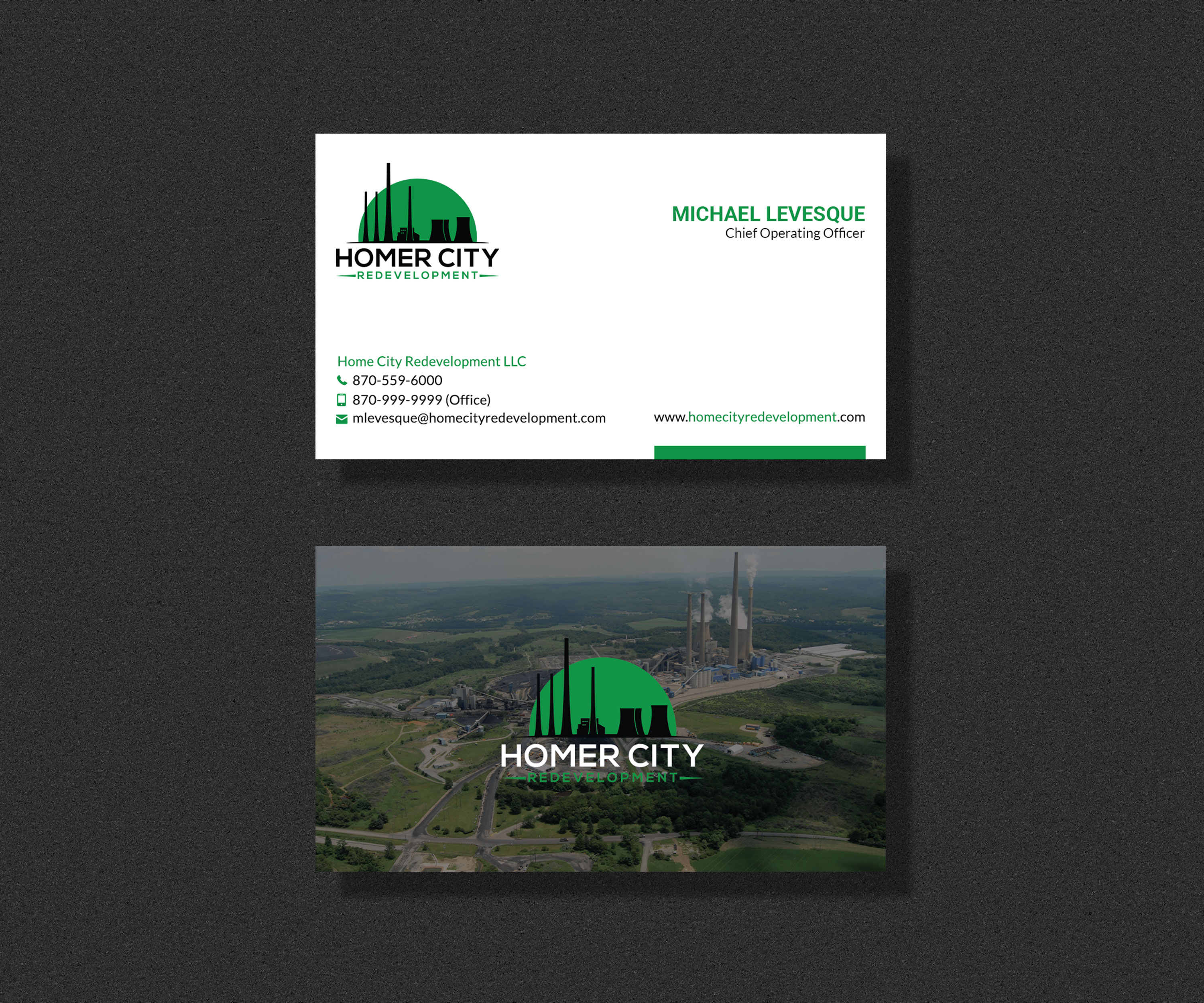 Business Card Design by Sujan4art for Homer City Redevelopment LLC | Design #32078611
