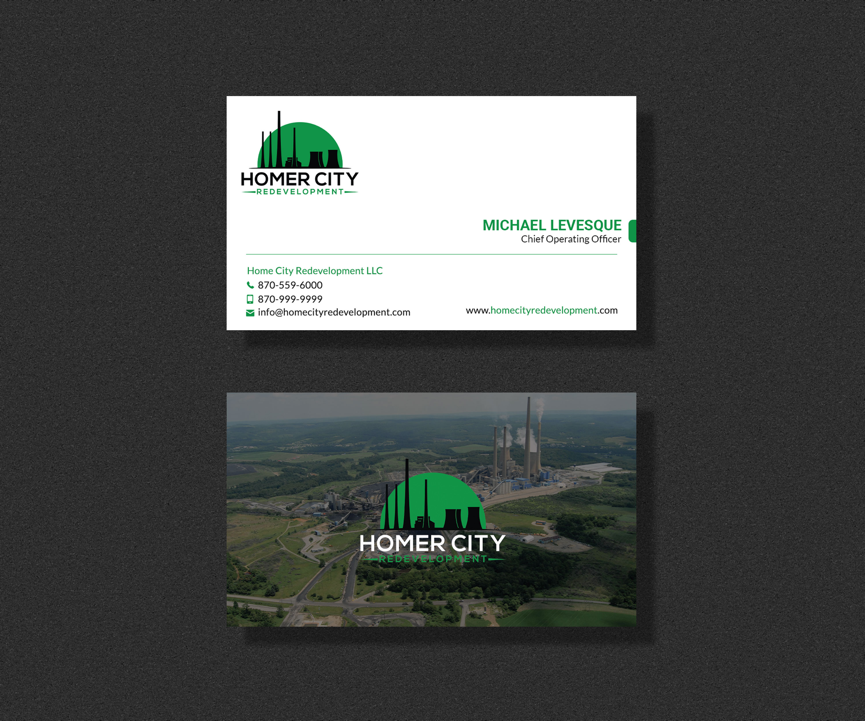 Business Card Design by Sujan4art for Homer City Redevelopment LLC | Design #32078613