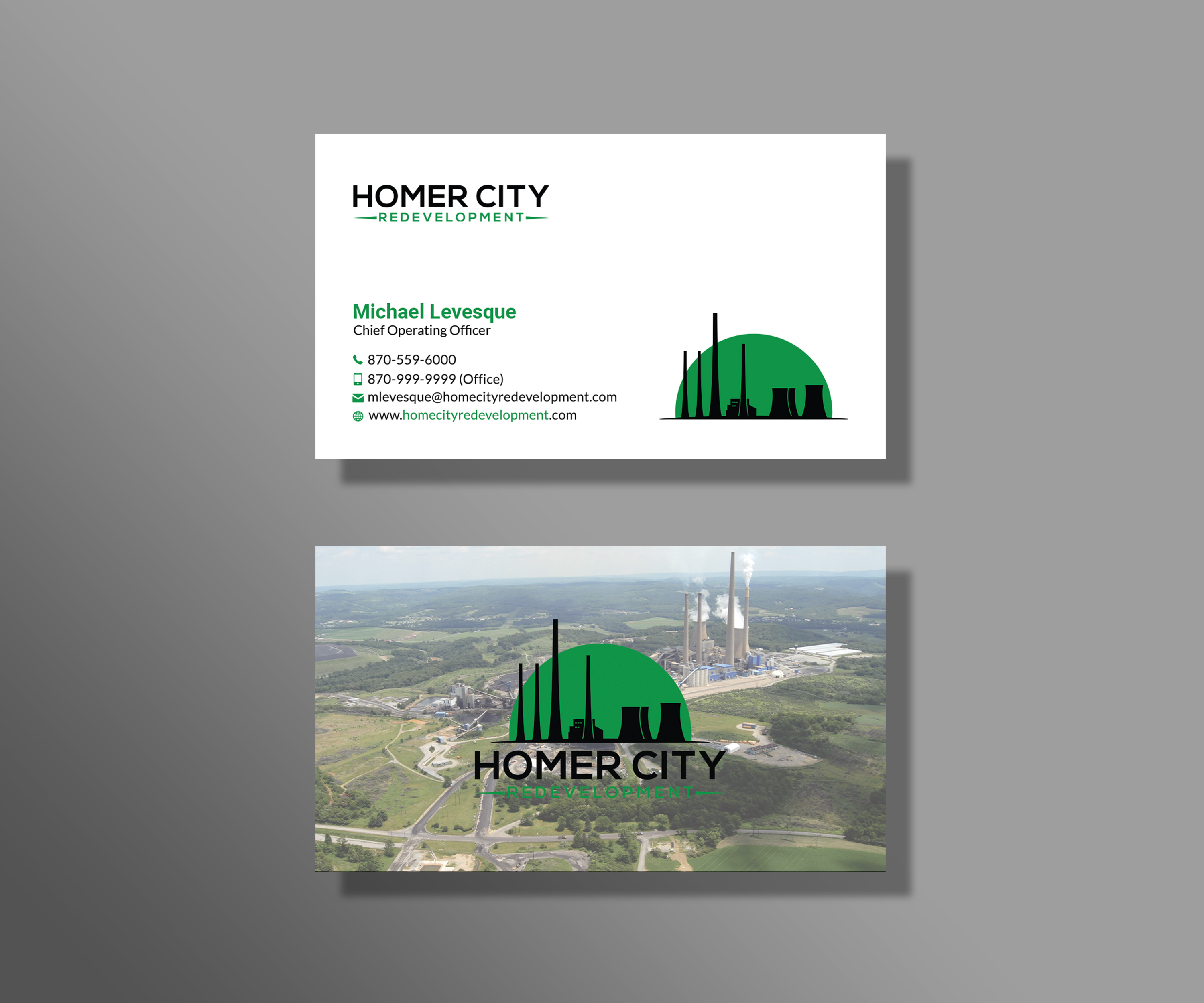 Business Card Design by Sujan4art for Homer City Redevelopment LLC | Design #32078614