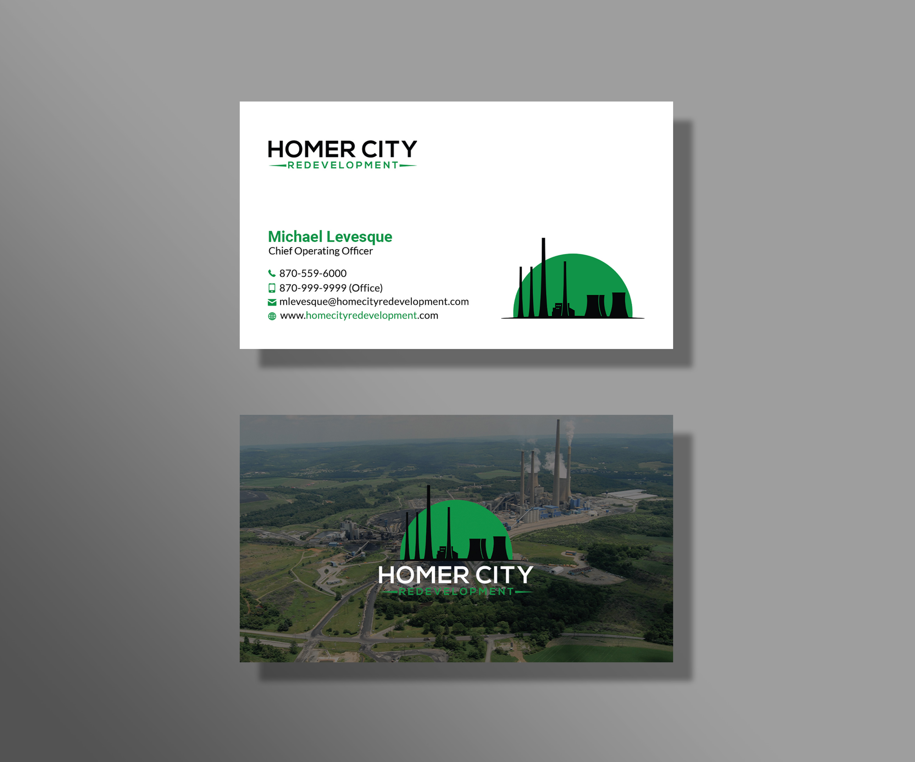 Business Card Design by Sujan4art for Homer City Redevelopment LLC | Design #32078616